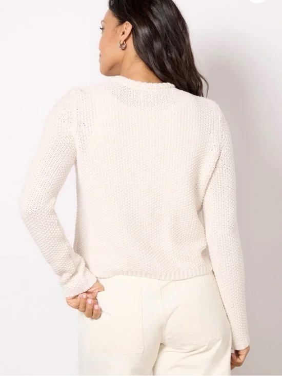 Splendid Dre Cardigan Moonstone Cream Size M - Picture 4 of 11